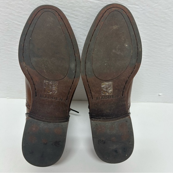 Madden By Steve Madden Japlin Cap Toe Oxford Lace Up Brown Dress Shoes 8 Office - Picture 8 of 11